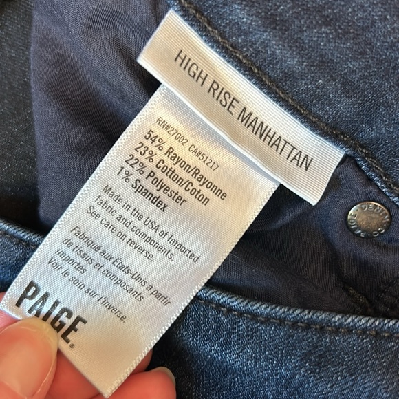 PAIGE 27 High Rise Manhattan Bootcut Jeans great preloved condition! - Picture 5 of 13